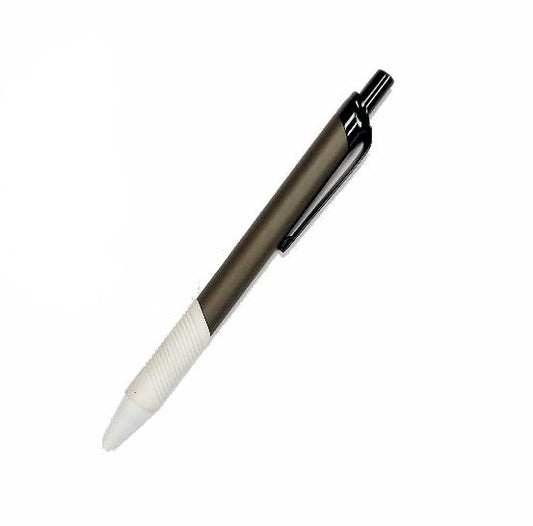 Grey Alloy Style Metal Stylus Pens With White Grip (200 pcs)