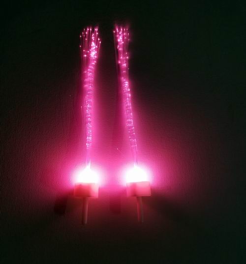 Luminance Fiber Optic Streamers - Pink (50 pcs)