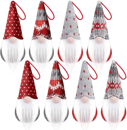 Holiday Hanging Gnome Ornaments - Assorted Styles - Item #6276 (80 pcs)