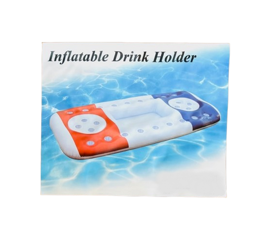 Pool Drink Bar Raft - Inflatable Floating Raft Bar with 26 Holes and a Large Capacity Ice Tub - Item #6240 (12 pcs)