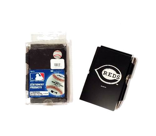 MLB Cincinnati Reds Metal Pocket Notebook w/Pen (100 pcs)