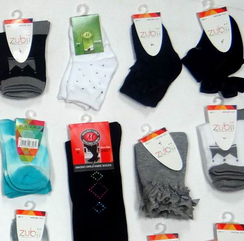 Zubii - Great Assortment of Girls Kids Boutique Fashion Socks - Mixed Sizes (144 pcs)