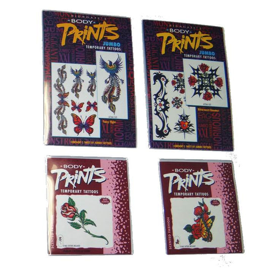 Assorted Temporary Tattoos (192 pcs)
