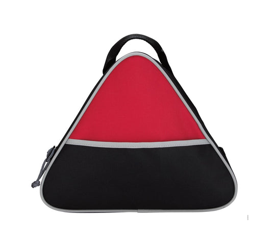 Triangular Zippered Bag - Gadget Bag - Dopp Kit - Red - Item #6346 128395 (40 pcs)