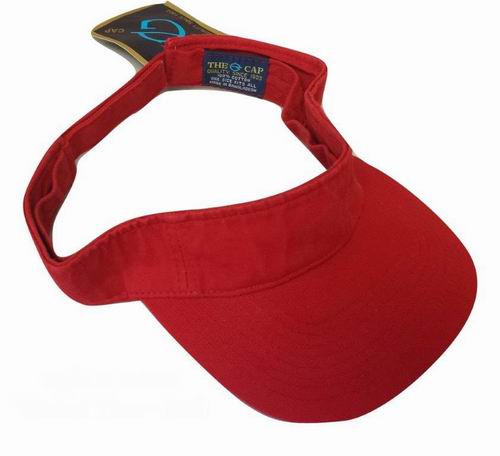 Adjustable Visor Hat (One Size Fits All) – Washed Red (24 pcs)